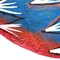 Multi Color Upcycled Steel Painted Fish and Shell Metal Wall Art Indoor Outdoor Decor